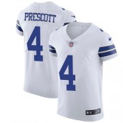 Wholesale Cheap Nike Cowboys #4 Dak Prescott White Men's Stitched NFL Vapor Untouchable Elite Jersey
