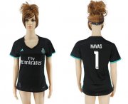 Wholesale Cheap Women's Real Madrid #1 Navas Away Soccer Club Jersey