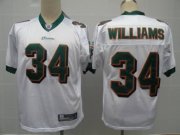 Wholesale Cheap Dolphins #34 Ricky Williams White Stitched NFL Jersey
