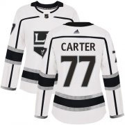 Wholesale Cheap Adidas Kings #77 Jeff Carter White Road Authentic Women's Stitched NHL Jersey