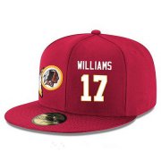 Wholesale Cheap Washington Redskins #17 Doug Williams Snapback Cap NFL Player Red with White Number Stitched Hat