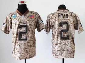 Wholesale Cheap Nike Falcons #2 Matt Ryan Camo Men\'s Stitched NFL New Elite USMC Jersey