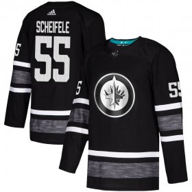 Wholesale Cheap Adidas Jets #55 Mark Scheifele Black Authentic 2019 All-Star Stitched NHL Jersey