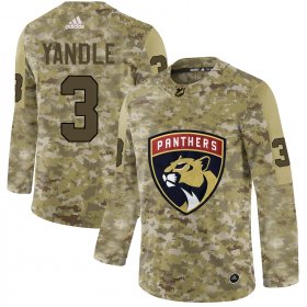 Wholesale Cheap Adidas Panthers #3 Keith Yandle Camo Authentic Stitched NHL Jersey