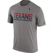 Wholesale Cheap Men's Houston Texans Nike Practice Legend Performance T-Shirt Grey