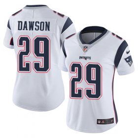 Wholesale Cheap Nike Patriots #29 Duke Dawson White Women\'s Stitched NFL Vapor Untouchable Limited Jersey