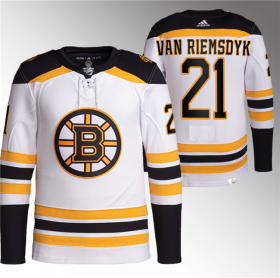 Wholesale Cheap Men\'s Boston Bruins #21 James van Riemsdyk White Stitched Jersey
