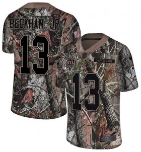 Wholesale Cheap Nike Giants #13 Odell Beckham Jr Camo Men\'s Stitched NFL Limited Rush Realtree Jersey