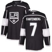 Wholesale Cheap Adidas Kings #7 Oscar Fantenberg Black Home Authentic Stitched NHL Jersey