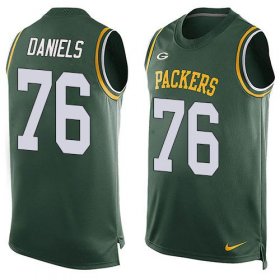 Wholesale Cheap Nike Packers #76 Mike Daniels Green Team Color Men\'s Stitched NFL Limited Tank Top Jersey