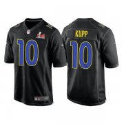Wholesale Cheap Men's Los Angeles Rams #10 Cooper Kupp 2022 Black Super Bowl LVI Game Stitched Jersey