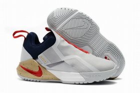 Wholesale Cheap Nike Lebron James Ambassador 11 Shoes Grey Blue Red