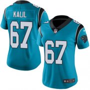 Wholesale Cheap Nike Panthers #67 Ryan Kalil Blue Women's Stitched NFL Limited Rush Jersey