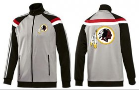 Wholesale Cheap NFL Washington Redskins Team Logo Jacket Grey
