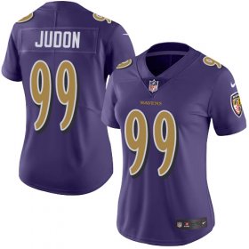 Wholesale Cheap Nike Ravens #99 Matthew Judon Purple Women\'s Stitched NFL Limited Rush Jersey