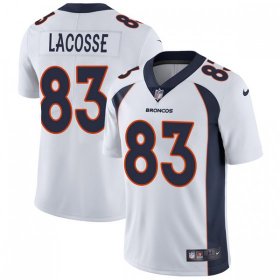 Wholesale Cheap Nike Broncos #83 Matt LaCosse White Men\'s Stitched NFL Vapor Untouchable Limited Jersey
