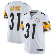 Wholesale Cheap Nike Steelers #31 Justin Layne White Men's Stitched NFL Vapor Untouchable Limited Jersey