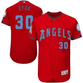 Wholesale Cheap Angels of Anaheim #30 Nolan Ryan Red Flexbase Authentic Collection Father\'s Day Stitched MLB Jersey