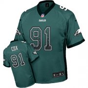 Wholesale Cheap Nike Eagles #91 Fletcher Cox Midnight Green Team Color Men's Stitched NFL Elite Drift Fashion Jersey