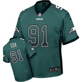 Wholesale Cheap Nike Eagles #91 Fletcher Cox Midnight Green Team Color Men\'s Stitched NFL Elite Drift Fashion Jersey