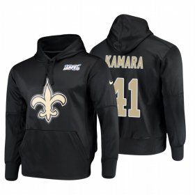 Wholesale Cheap New Orleans Saints #41 Alvin Kamara Nike NFL 100 Primary Logo Circuit Name & Number Pullover Hoodie Black