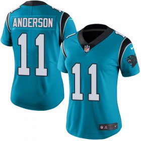 Wholesale Cheap Nike Panthers #11 Robby Anderson Blue Alternate Women\'s Stitched NFL Vapor Untouchable Limited Jersey