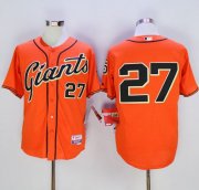 Wholesale Cheap Giants #27 Juan Marichal Orange Cool Base Stitched MLB Jersey