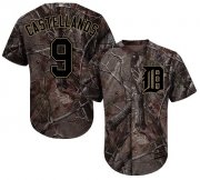 Wholesale Cheap Tigers #9 Nick Castellanos Camo Realtree Collection Cool Base Stitched Youth MLB Jersey