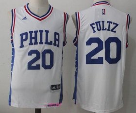 Wholesale Cheap Men\'s 2017 Draft Philadelphia 76ers #20 Markelle Fultz White Stitched NBA adidas Revolution 30 Swingman Jersey
