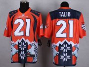 Wholesale Cheap Nike Broncos #21 Aqib Talib Orange Men's Stitched NFL Elite Noble Fashion Jersey
