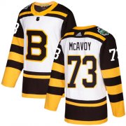 Wholesale Cheap Adidas Bruins #73 Charlie McAvoy White Authentic 2019 Winter Classic Stitched NHL Jersey