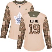Wholesale Cheap Adidas Maple Leafs #19 Joffrey Lupul Camo Authentic 2017 Veterans Day Women's Stitched NHL Jersey