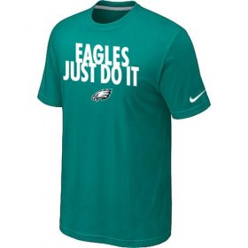 Wholesale Cheap Nike Philadelphia Eagles Just Do It Green T-Shirt