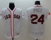 Wholesale Cheap Red Sox #24 David Price White Fashion Stars & Stripes Flexbase Authentic Stitched MLB Jersey