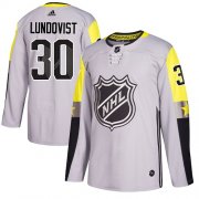 Wholesale Cheap Adidas Rangers #30 Henrik Lundqvist Gray 2018 All-Star Metro Division Authentic Stitched NHL Jersey