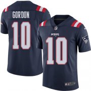 Wholesale Cheap Nike Patriots #10 Josh Gordon Navy Blue Men's Stitched NFL Limited Rush Jersey