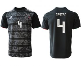 Wholesale Cheap Mexico #4 Castro Black Soccer Country Jersey