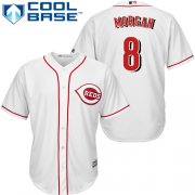 Wholesale Cheap Reds #8 Joe Morgan White Cool Base Stitched Youth MLB Jersey