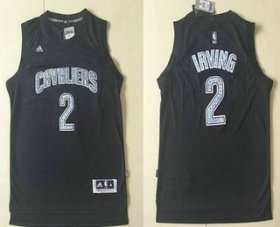 Wholesale Cheap Men\'s Cleveland Cavaliers #2 Kyrie Irving Black Diamond Fashion Stitched NBA Jersey