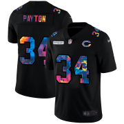 Cheap Chicago Bears #34 Walter Payton Men's Nike Multi-Color Black 2020 NFL Crucial Catch Vapor Untouchable Limited Jersey