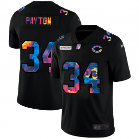 Cheap Chicago Bears #34 Walter Payton Men\'s Nike Multi-Color Black 2020 NFL Crucial Catch Vapor Untouchable Limited Jersey