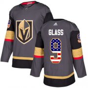 Wholesale Cheap Adidas Golden Knights #9 Cody Glass Grey Home Authentic USA Flag Stitched NHL Jersey