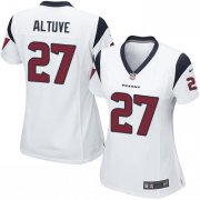 Wholesale Cheap Nike Texans #27 Jose Altuve White Women's Stitched NFL Elite Jersey