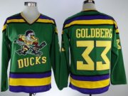 Anaheim Mighty Ducks #33 Greg Goldberg CCM Green Movie Jersey