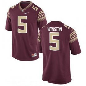 Wholesale Cheap Men\'s Florida State Seminoles #5 Jameis Winston Red Stitched College Football 2016 Nike NCAA Jersey