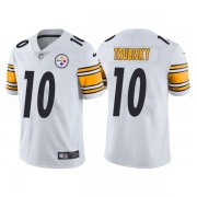 Wholesale Cheap Men's Pittsburgh Steelers #10 Mitchell Trubisky White Vapor Untouchable Limited Stitched Jersey