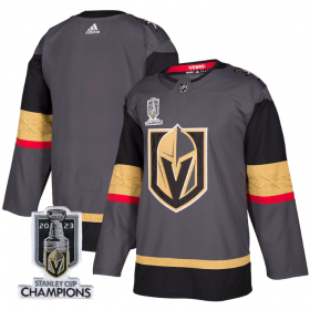 Wholesale Cheap Men\'s Vegas Golden Knights Blank Gray 2023 Stanley Cup Champions Stitched Jersey