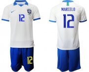 Wholesale Cheap Brazil #12 Marcelo White Soccer Country Jersey