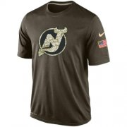 Wholesale Cheap Men's New Jersey Devils Salute To Service Nike Dri-FIT T-Shirt