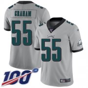 Wholesale Cheap Nike Eagles #55 Brandon Graham Silver Men's Stitched NFL Limited Inverted Legend 100th Season Jersey
